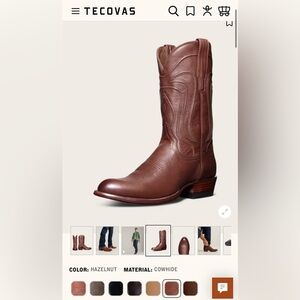 Tecovas The Cartwright men’s boots size 10D